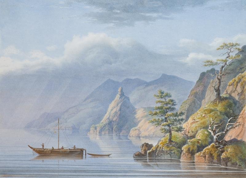 Немировский Л. Н. Вид. Озеро Байкал. Скала Малая. 1840 – 1850-е Немировский Л. Н. Вид. Озеро Байкал. Скала Малая. 1840 – 1850-е