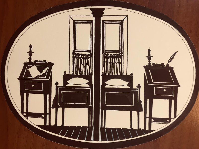 Иванов Ю.В. Эскиз к кинофильму. Комната Пушкина и Пущина в Лицее. 1981 Иванов Ю.В. Эскиз к кинофильму. Комната Пушкина и Пущина в Лицее. 1981