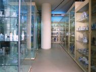 Хранилище художественного стекла и керамики: общий вид
