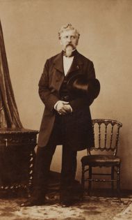 Фотоателье А. Диздери. Портрет Ж.-К. Дантеса. Париж. 1860-е. Альбуминовый отпечаток