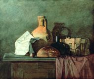 А. Жабский. Натюрморт с кувшином и хлебом А. Жабский. Натюрморт с кувшином и хлебом