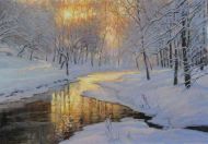 Виктория Бондаренко. Зимний ручей. 2019. Холст, масло. 35х50 Виктория Бондаренко. Зимний ручей. 2019. Холст, масло. 35х50