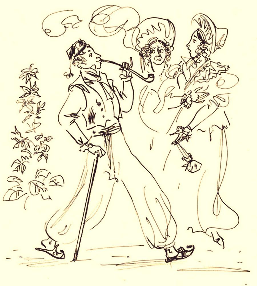 Пушкин на юге часто появлялся в весьма оригинальных костюмах Пушкин на юге часто появлялся в весьма оригинальных костюмах