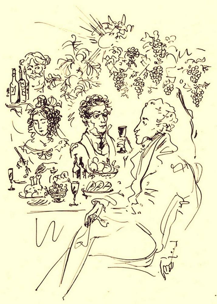 Пушкин в гостях у Таврического генерал-губернатора в имении «Саблы» Пушкин в гостях у Таврического генерал-губернатора в имении «Саблы»